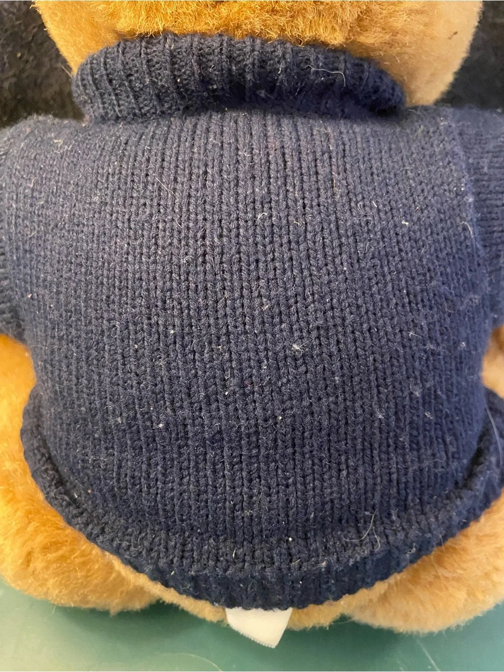 1997 Ralph Lauren Polo Bear Plush Teddy - Navy Sweater